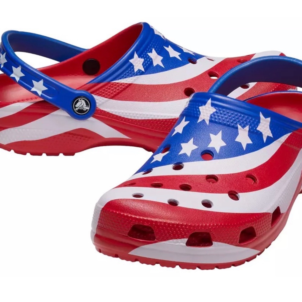 Crocs- UNISEX- J4- Classic, Patriotic, American flag, USA - Picture 11 of 11